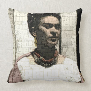 Frida Kahlo Textile Portrait Cushion