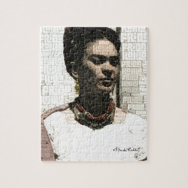 Frida Kahlo Textile Portrait Jigsaw Puzzle (Vertical)