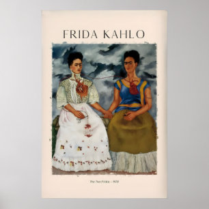Frida Kahlo The Two Fridas Famous Art Print Poster