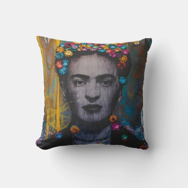 Frida Kahlo tribute pillow II (Front)