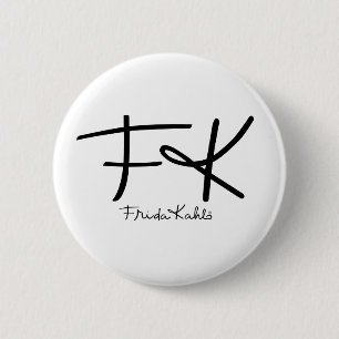 Frida Kahlo Vintage Floral 6 Cm Round Badge