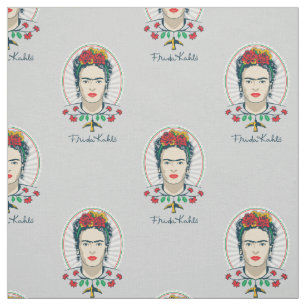Frida Kahlo   Vintage Floral Fabric