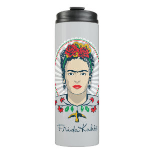 Frida Kahlo   Vintage Floral Thermal Tumbler