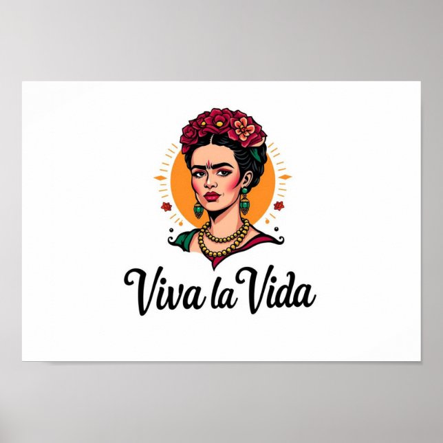 Frida Kahlo Viva la Vida Poster (Front)