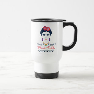 Frida Kahlo   Viva Mexico Travel Mug