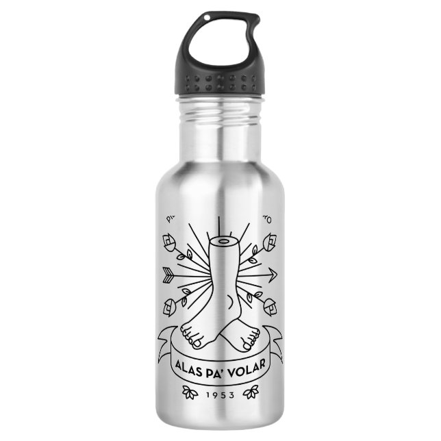 Frida Kahlo | Wings to Fly 710 Ml Water Bottle (Front)