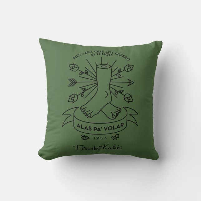 Frida Kahlo | Wings to Fly Cushion (Front)