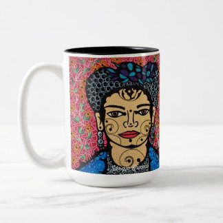 Frida Khalo Two-Tone Coffee Mug