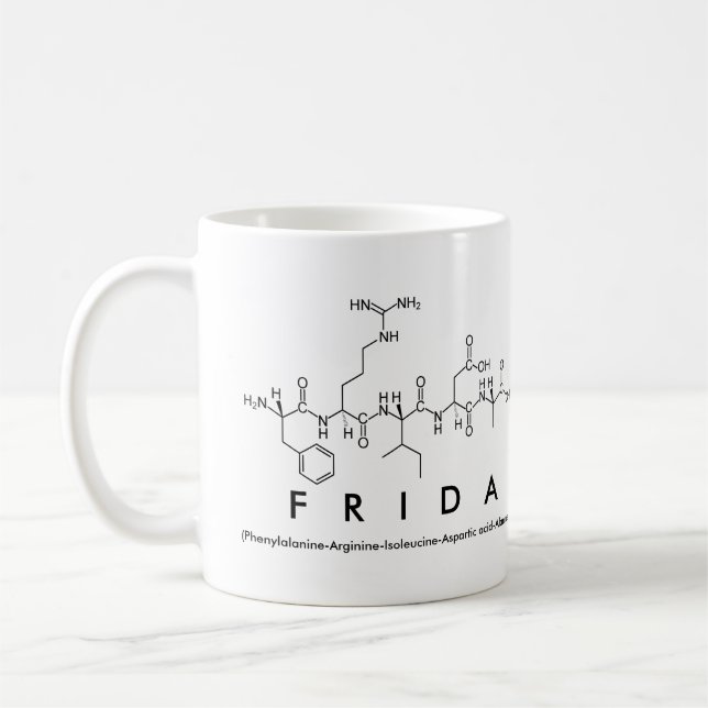 Frida peptide name mug (Left)