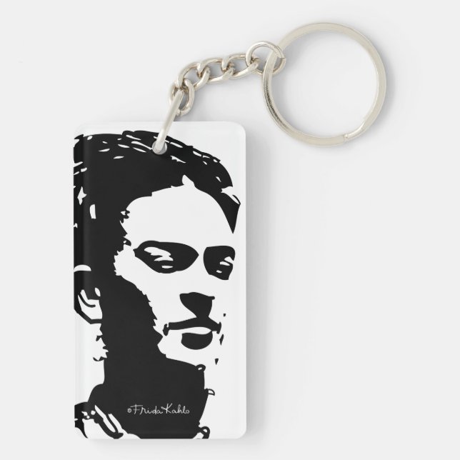 Frida Shadow Portrait Key Ring (Back)