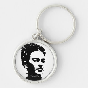 Frida Shadow Portrait Key Ring