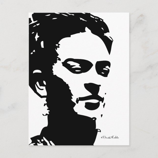 Frida Shadow Portrait Postcard (Front)