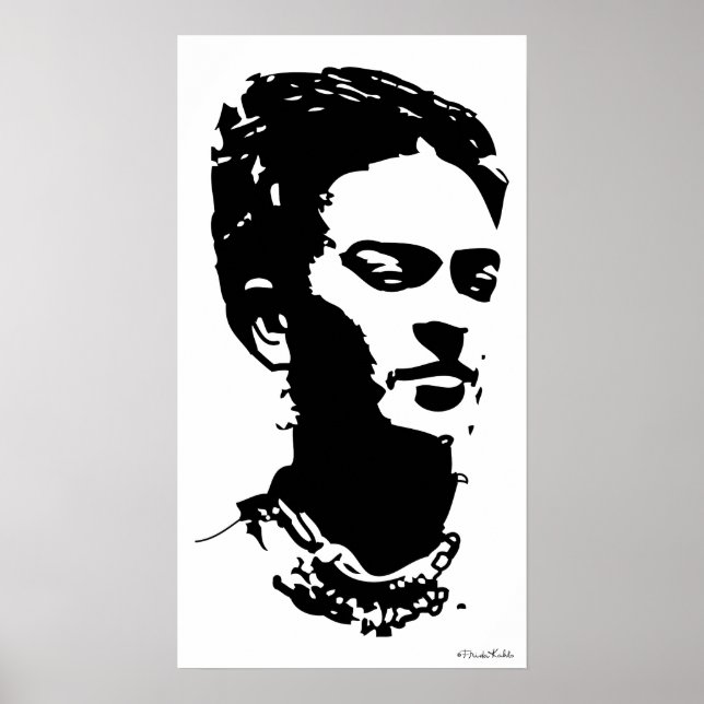 Frida Shadow Portrait Poster (Front)