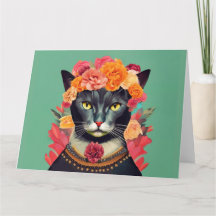 Frida the Cat Wall Clock