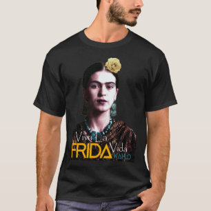Frida with Yellow Rose and Viva La Vida Classic T- T-Shirt