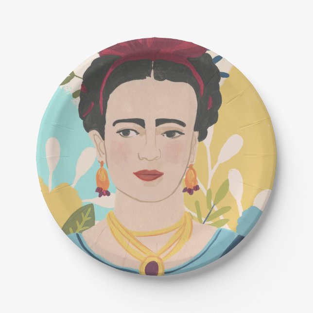 Frida's Garden Collection Paper Plate (Front)