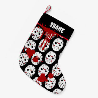Friday 13th Hockey Mask Bloody Horror Small Christmas Stocking