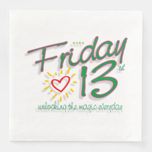 Friday 13th napkin