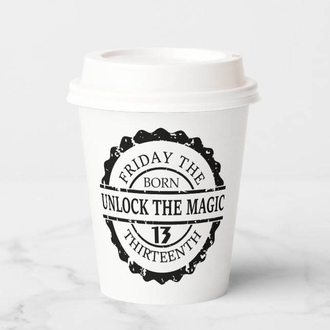 Friday 13th paper cups (Front)