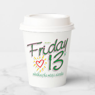 Friday 13th paper cups