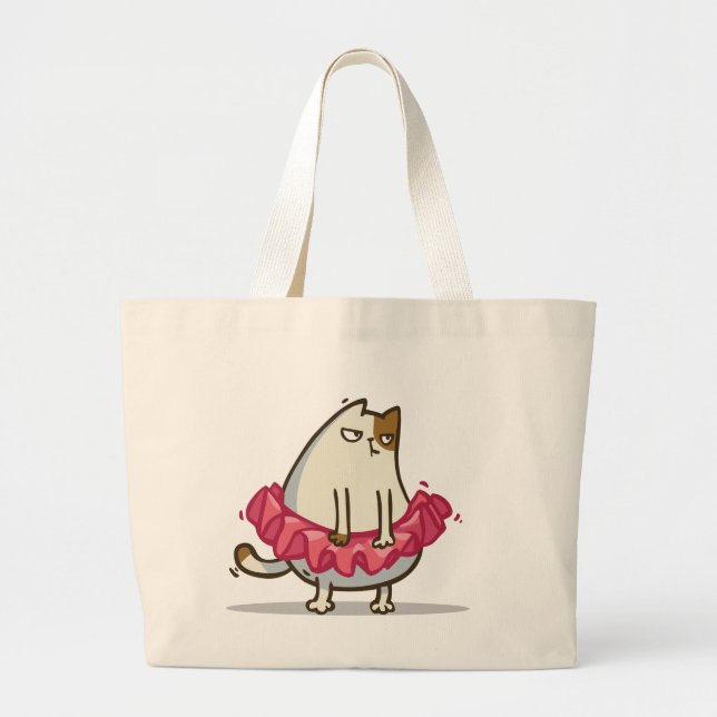 Friday Cat №1 Large Tote Bag (Front)