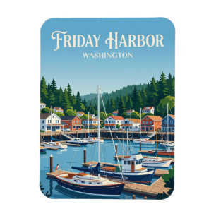 Friday Harbour, San Juan Island USA Magnet