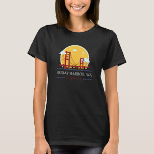 Friday Harbour WA Golden Gate Bridge Bad Geography T-Shirt