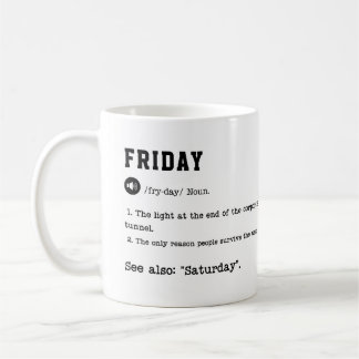 FRIDAY Mug – Weekend Vibes Coffee Mug