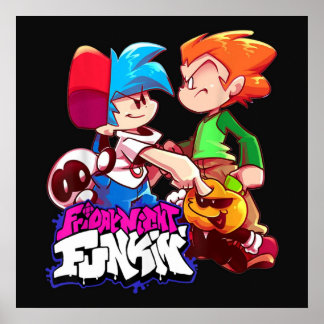 Friday Night Funkin Boyfriend and Pico Poster