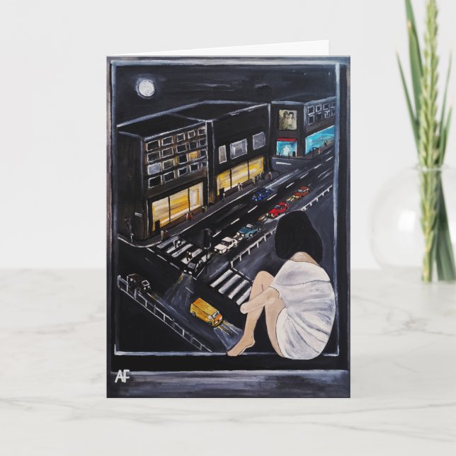 Friday Night Painting by Alfred Fox Card (Front)