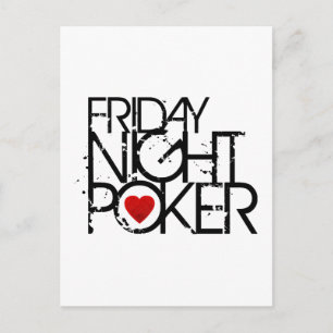Friday Night Poker Postcard