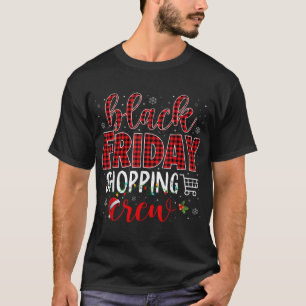 Friday Shopping Crew Christmas Black Shopping T-Shirt