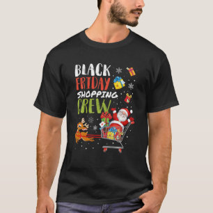 Friday Shopping Crew Christmas Funny Black Shoppin T-Shirt