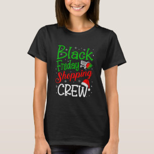 Friday Shopping Crew Christmas Lights Black Shoppi T-Shirt