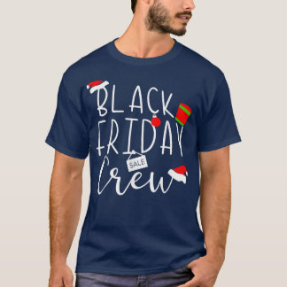 Friday Shopping Crew Christmas Lights Black Shoppi T-Shirt