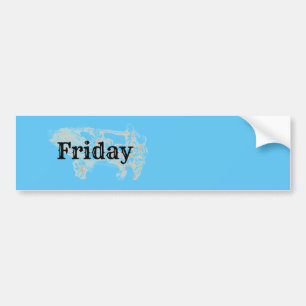 FRIDAY -small - Sticker
