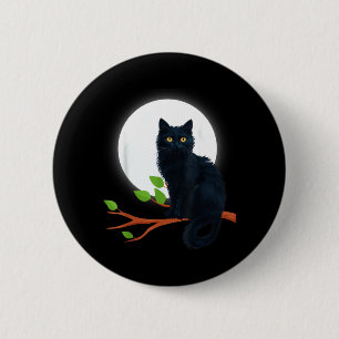 Friday The 13th 2018 Adorable Halloween Black Cat 6 Cm Round Badge