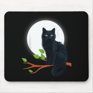 Friday The 13th 2018 Adorable Halloween Black Cat Mouse Pad