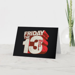 Friday the 13th   Bleeding Stacked 3D Logo Card