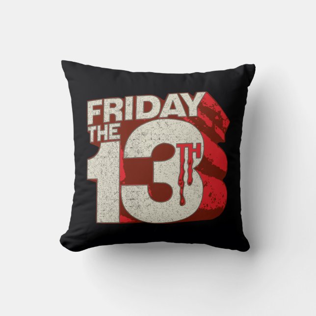 Friday the 13th | Bleeding Stacked 3D Logo Cushion (Front)