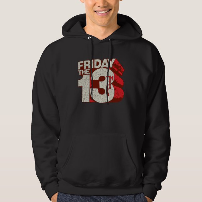 Friday the 13th | Bleeding Stacked 3D Logo Hoodie (Front)