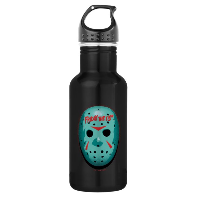 Friday the 13th | Blue Hockey Mask Graphic 532 Ml Water Bottle (Front)