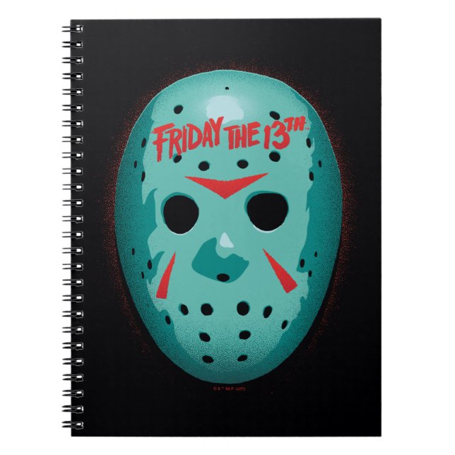 Friday the 13th | Blue Hockey Mask Graphic Notebook (Front)