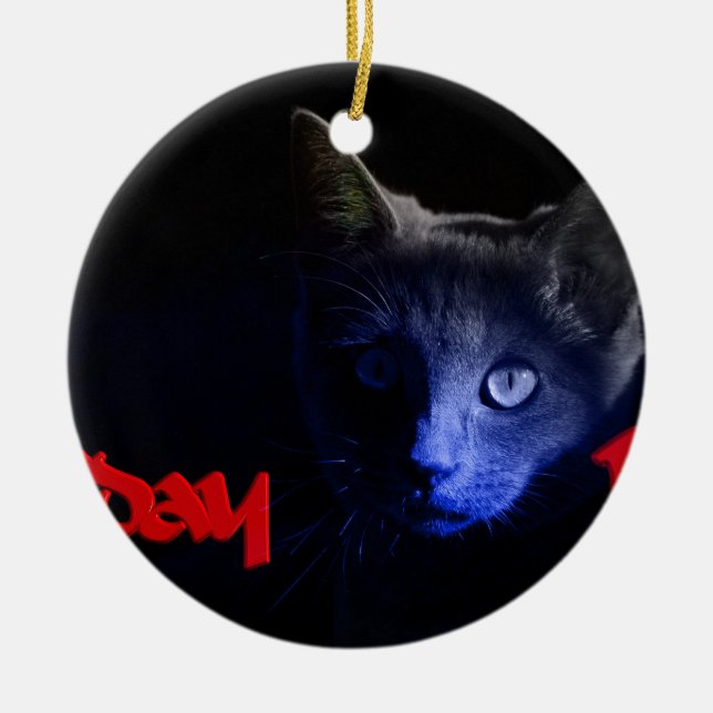 friday the 13th ceramic ornament (Front)
