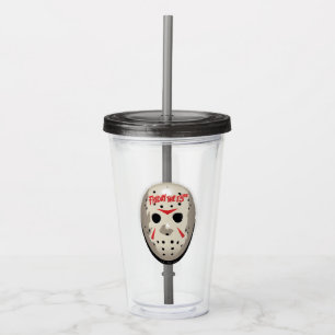 Friday the 13th   Hockey Mask Graphic Acrylic Tumbler
