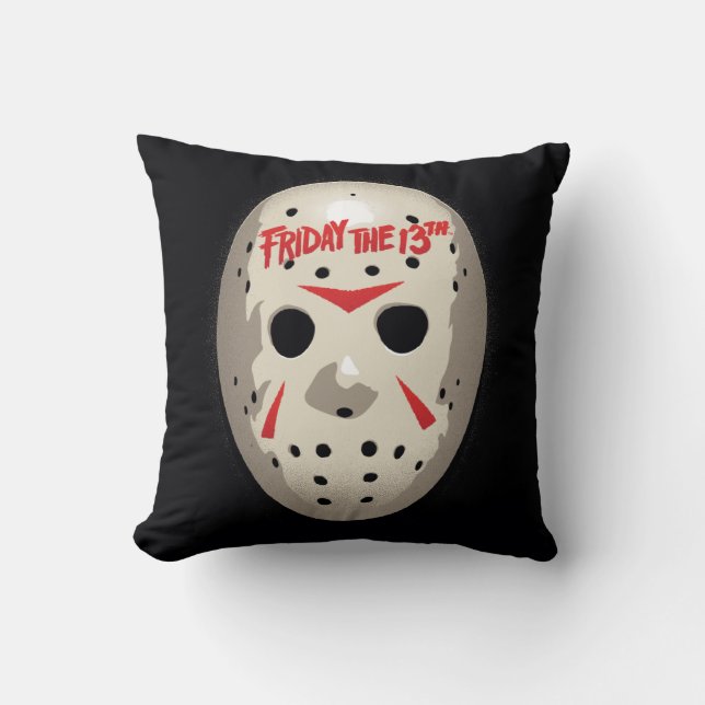 Friday the 13th | Hockey Mask Graphic Cushion (Front)