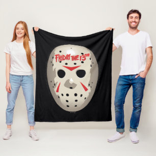 Friday the 13th   Hockey Mask Graphic Fleece Blanket