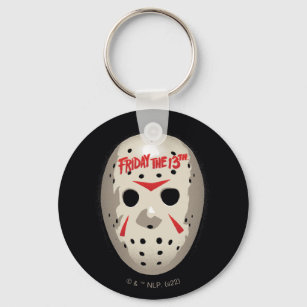 Friday the 13th   Hockey Mask Graphic Key Ring