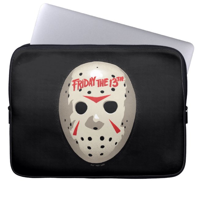 Friday the 13th | Hockey Mask Graphic Laptop Sleeve (Front)