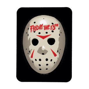 Friday the 13th   Hockey Mask Graphic Magnet